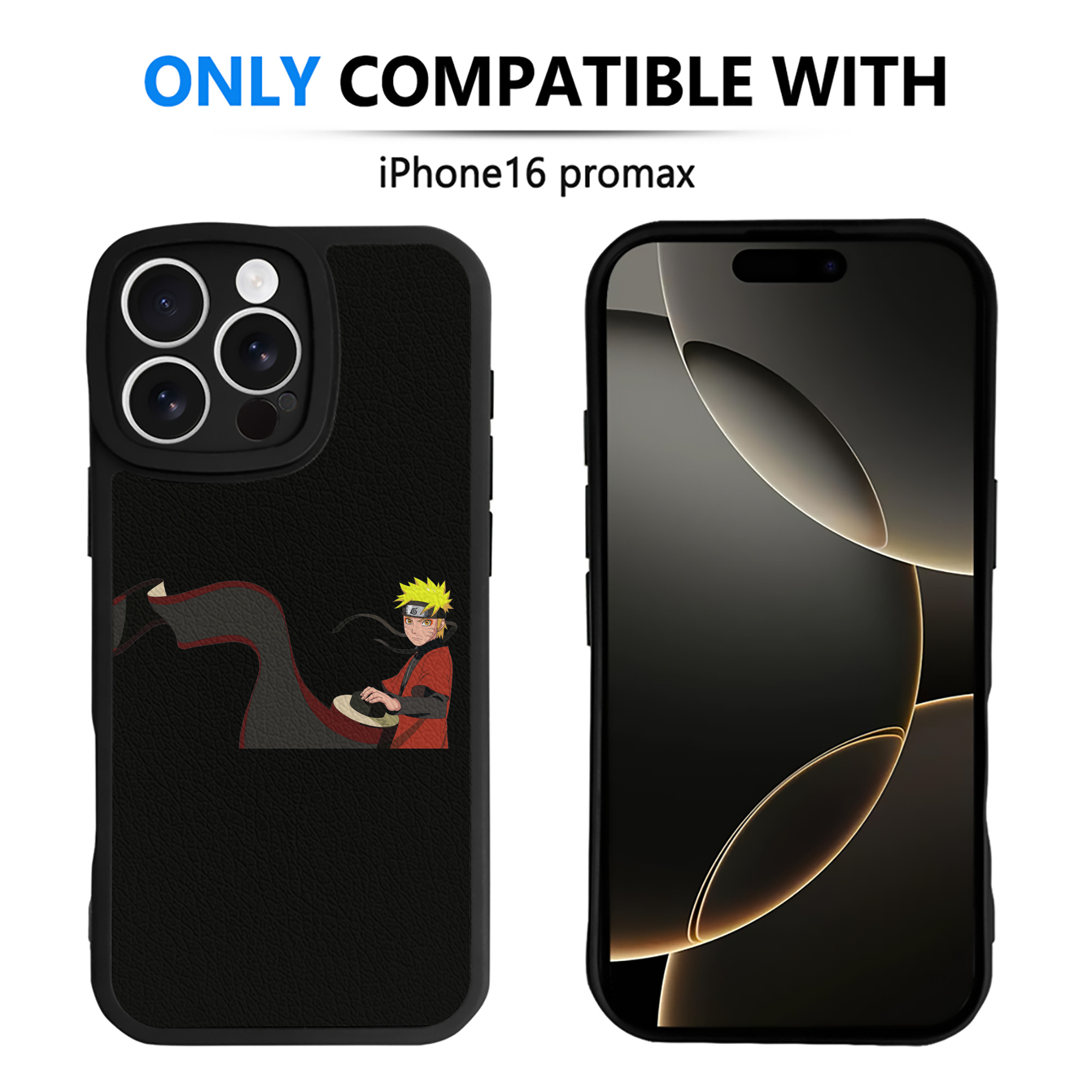 （画像用） NARUTO -ナルト- うずまき ナルト Uzumaki Naruto 【iPhone 16シリーズ対応】シリコンスマホケース（レザー調） 材質：シリコン